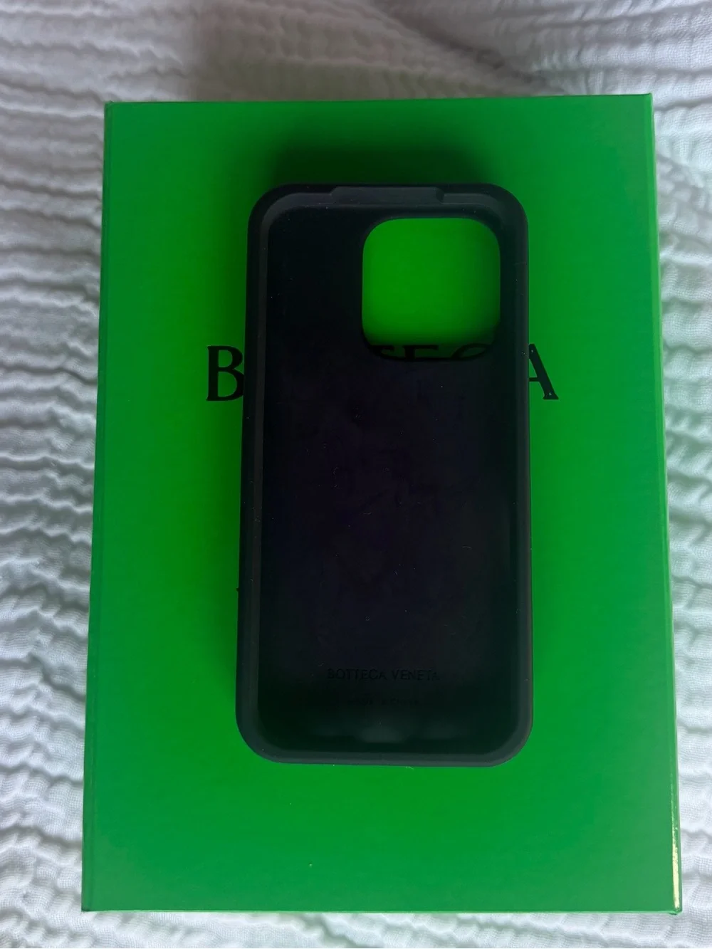 Bottega Veneta Black iPhone 16 Pro Case | Silicone Phone Case